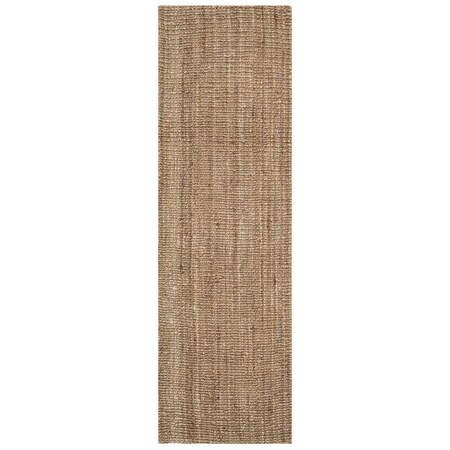 Safavieh Natural Fiber Hand Woven Runner Area Rug Natural & Grey - 2 ft.-6 in. x 20 ft. NF447M-220